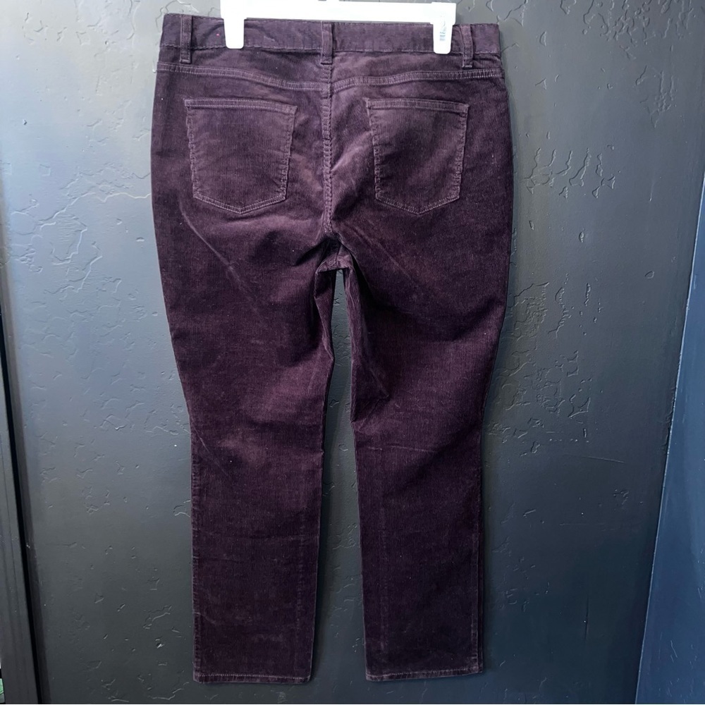 Talbots Heritage Petite Corduroy Pants in Chocolate Brown size:14 P STRAIGHT LEG - Picture 10 of 10